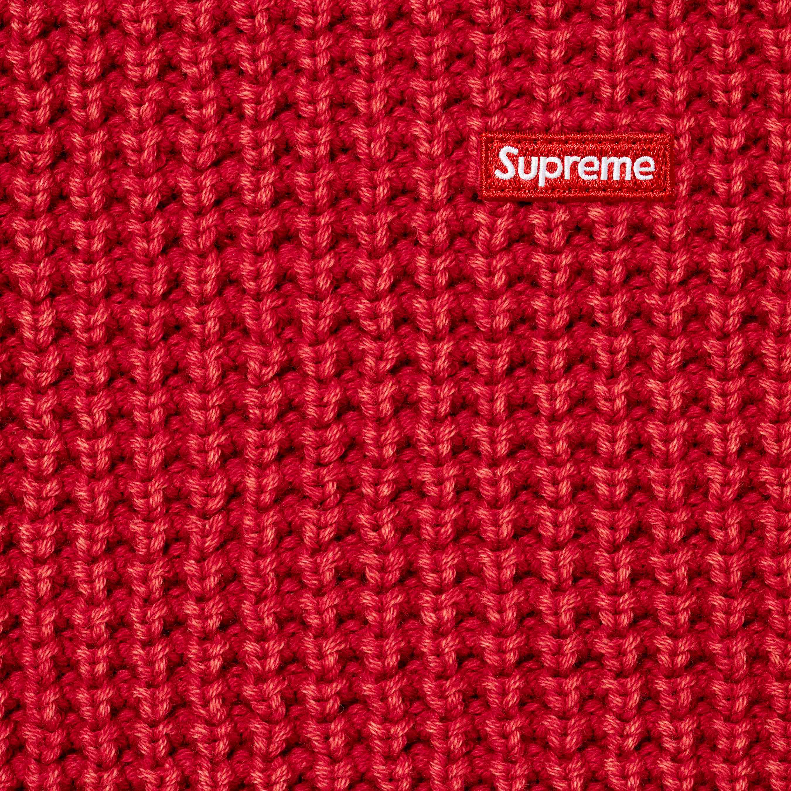 Washed Small Box Waffle Sweater view 4
